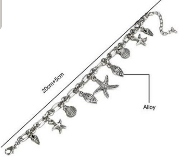 Shell Starfish Anklet