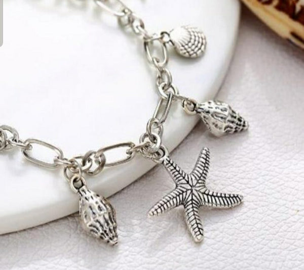 Shell Starfish Anklet