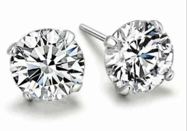 925 sterling silver studs earrings