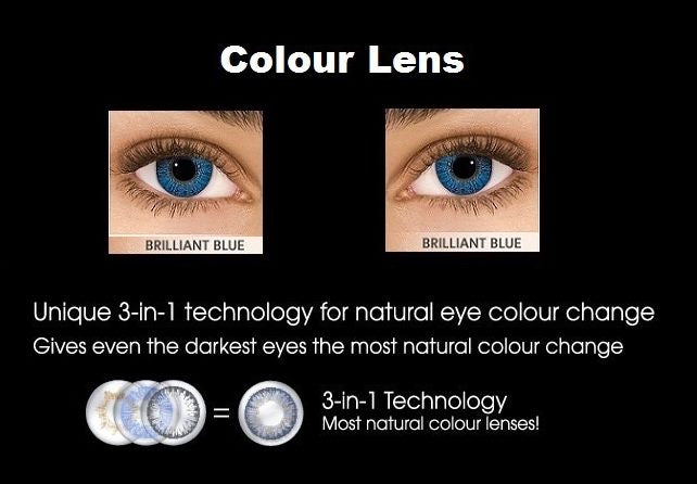 Cosmetic Contact Lens- Brilliant Blue