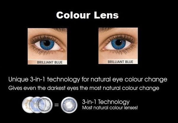 Cosmetic Contact Lens- Brilliant Blue