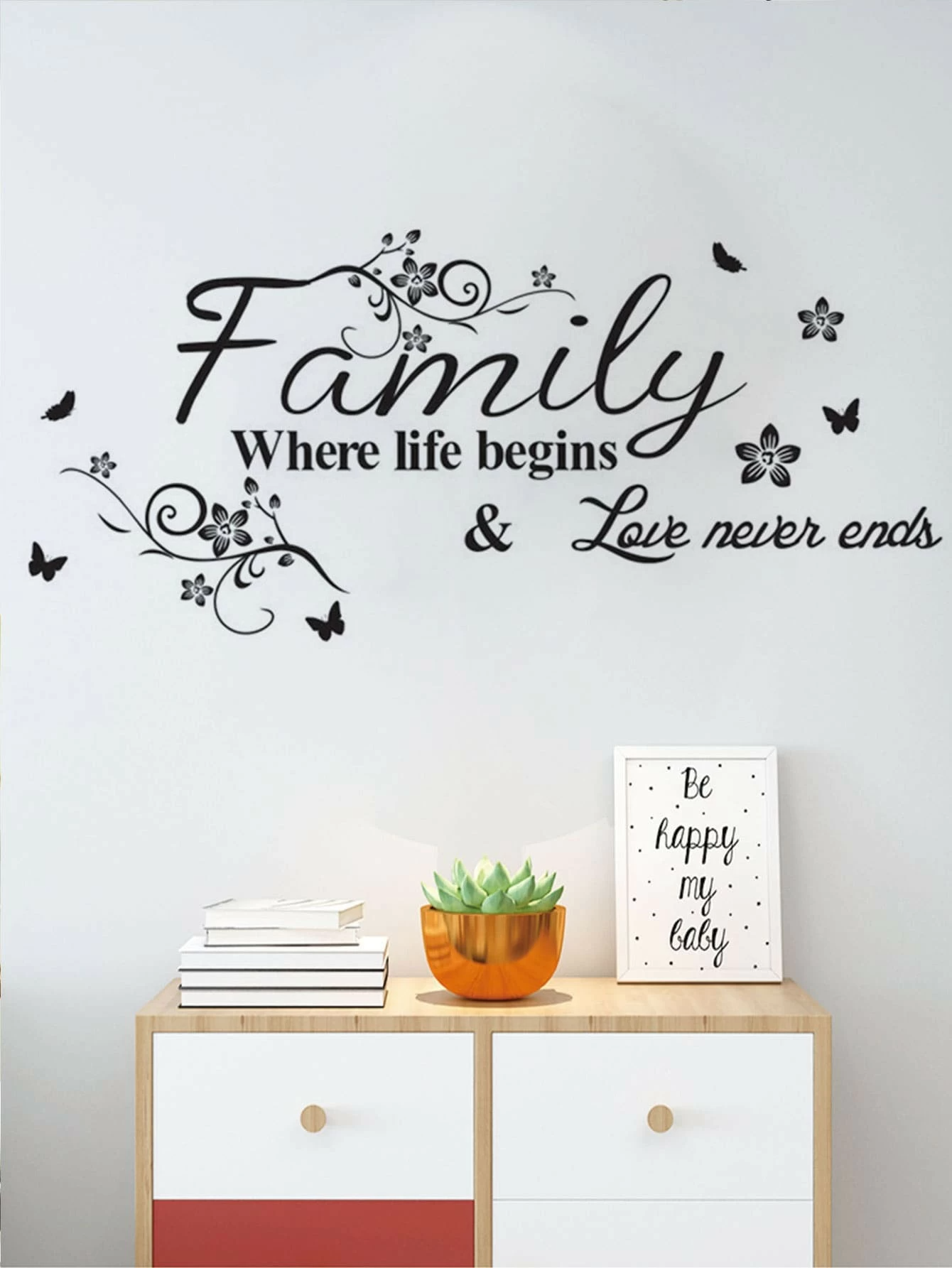 Family Print Wall Sticker