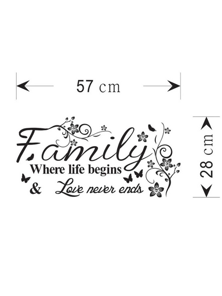 Family Print Wall Sticker