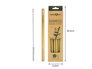 Bamboo Straws 12pk