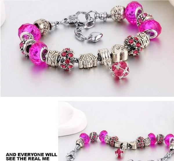 Crystal Charm Bracelet