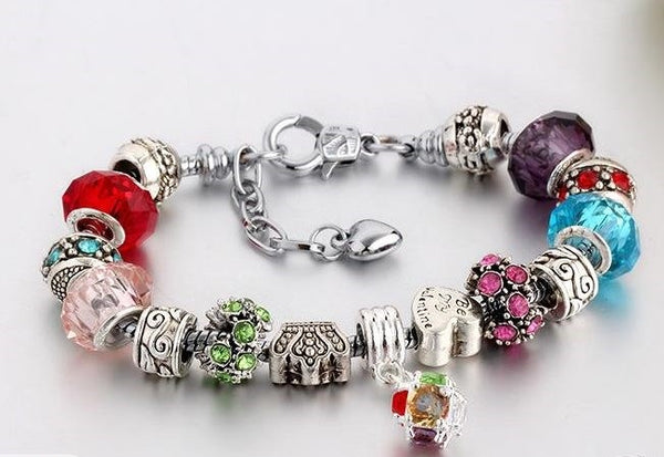 Crystal Charm Bracelet