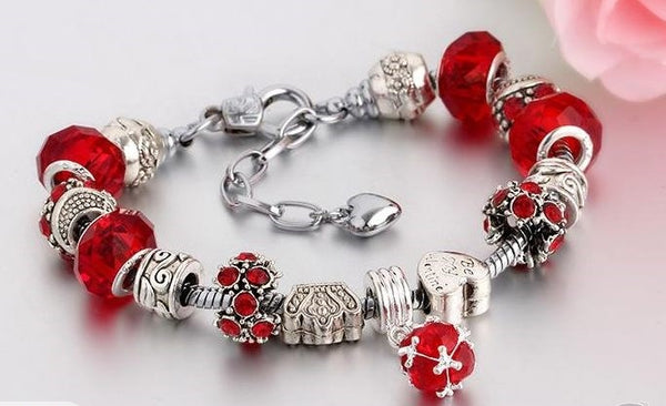 Crystal Charm Bracelet