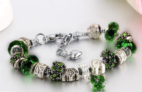 Crystal Charm Bracelet