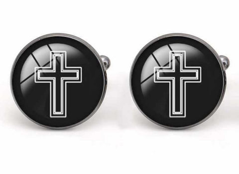 Mens Cross Cufflink