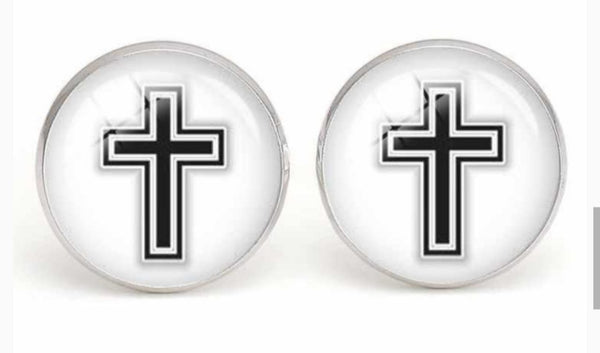 Mens Cross Cufflink