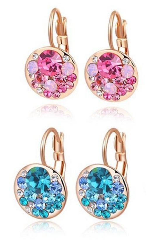 Fashion CZ Crystals Earrings