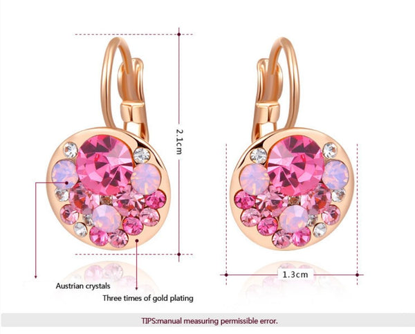 Fashion CZ Crystals Earrings