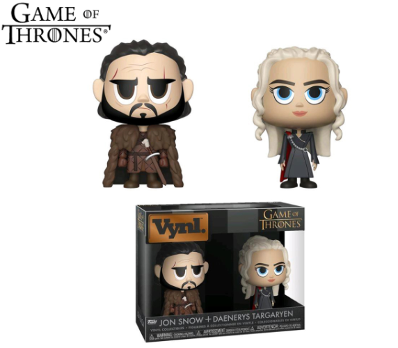 Game Of Thrones; Jon Snow & Daenerys Targaryen 2-Pack Vinyl Figurine by Funko