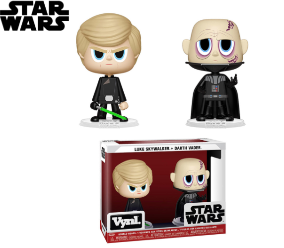 Star Wars Luke Skywalker & Darth Vader 2-Pack Vinyl Figurine By FUNKO