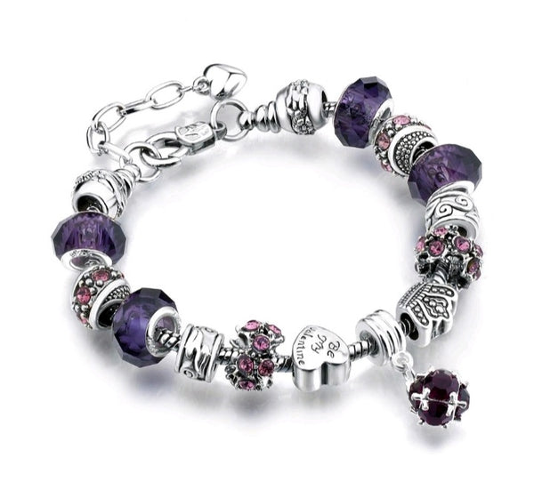 Crystal Charm Bracelet