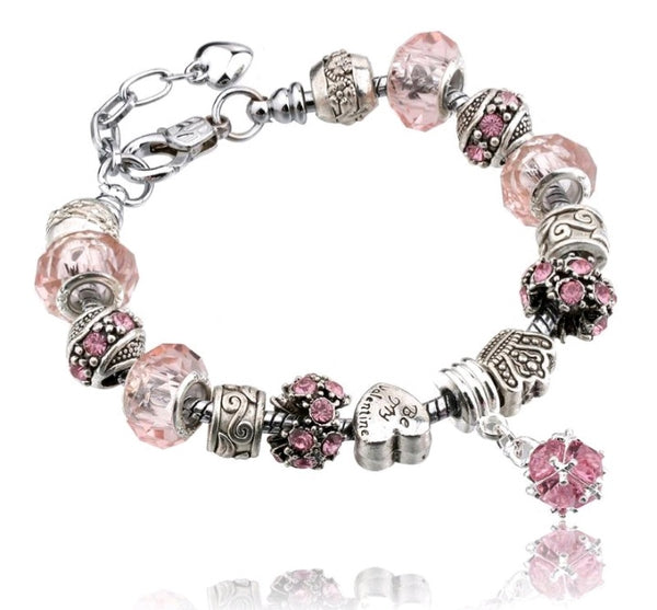 Crystal Charm Bracelet