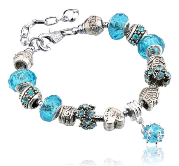 Crystal Charm Bracelet