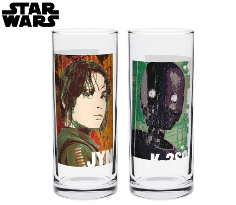 Star Wars: Rogue One (Jyn & K-2SO) 2-Glass Set