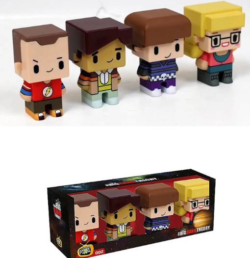 Big Bang Theory Set of 4  Pixel Figures 7cm