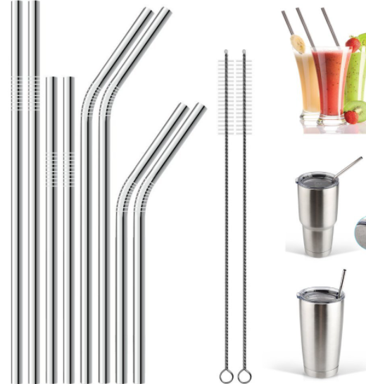 Stainless Steel Straw 10p PACK