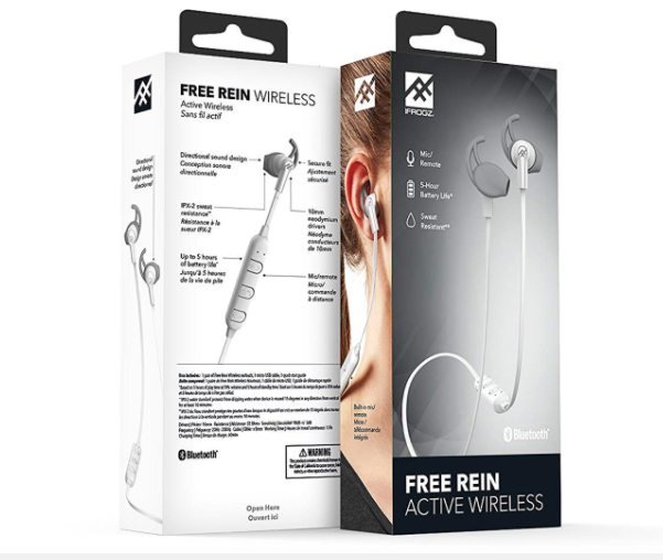 iFrogz FreeRein Wireless Earbuds - White