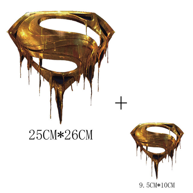 Heat Transfer Sticker -Superman Gold Set