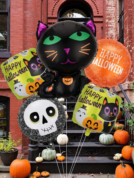 Happy Halloween Balloons-5pc Pack