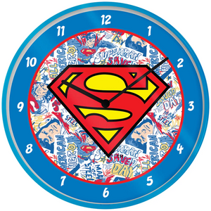 Superman Clock 10 Inch