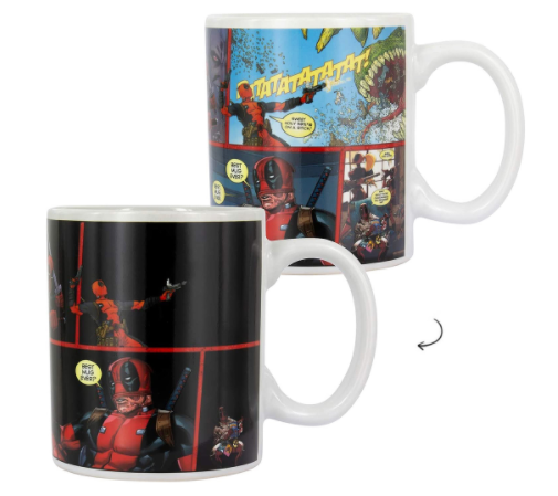 Deadpool Heat Change Mug - Black/Multi 350ML