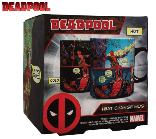 Deadpool Heat Change Mug - Black/Multi 350ML