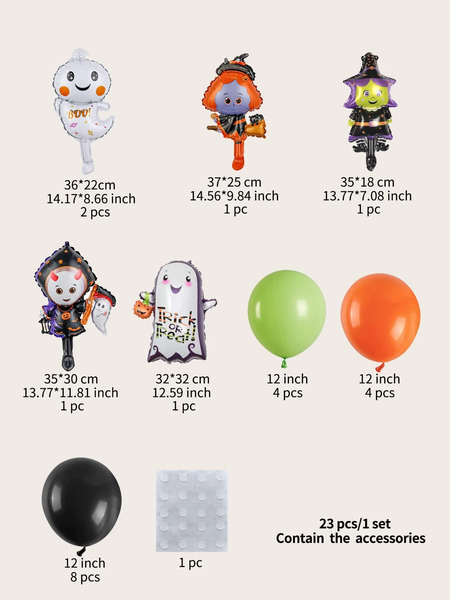 Halloween Balloons ( 23pc) Pack