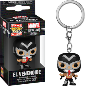 Funko Pocket Pop Marvel:( Lucha Libre Edition)- El Venenoide Venom Vinyl Keychain