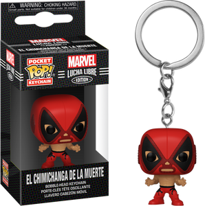 Funko Pocket Pop Vinyl Keychain- ( Lucha Libre Edition)- El Chimichanga De La Muerte Deadpool