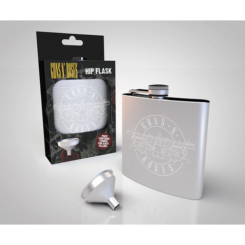 Guns & Roses Logo Hip Flask