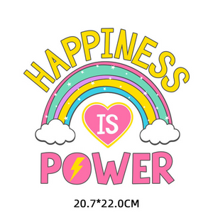 Heat Transfer Sticker- Happiness is Power