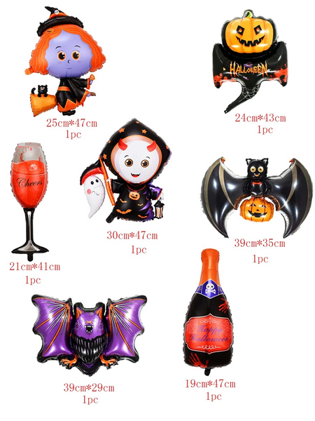 Halloween Balloons- 7pc Pack