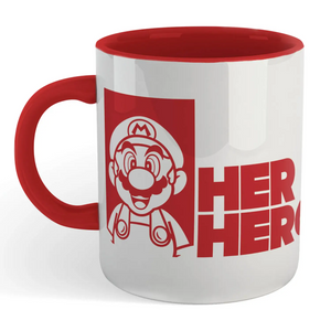 Super Mario - Her Hero Mug (White/Red)