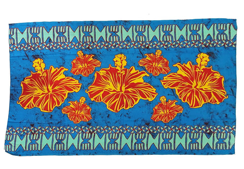 Sarong Hibiscus Blue