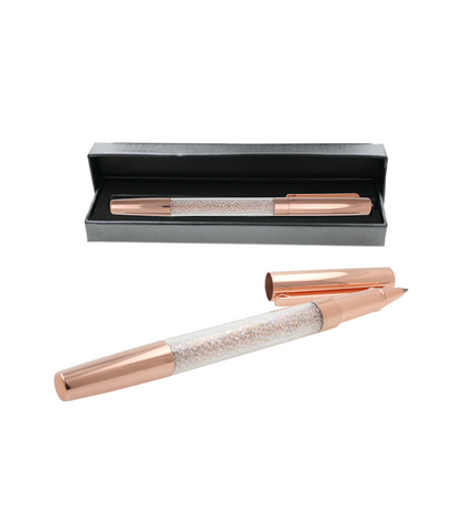 Rose Gold Crystal Ballpoint Pen