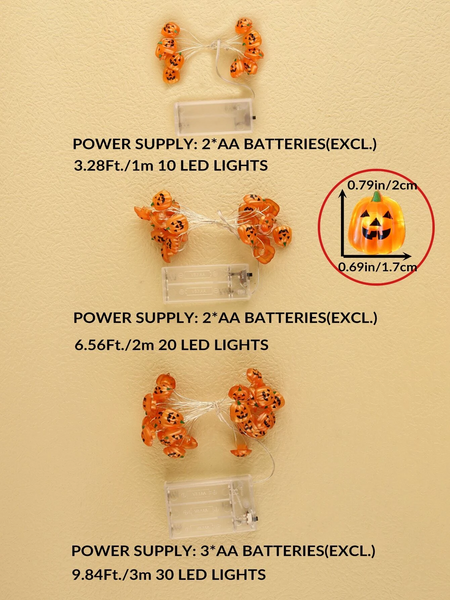 Pumkin String Lights ( 10/20/30 LED 1/2/3M )