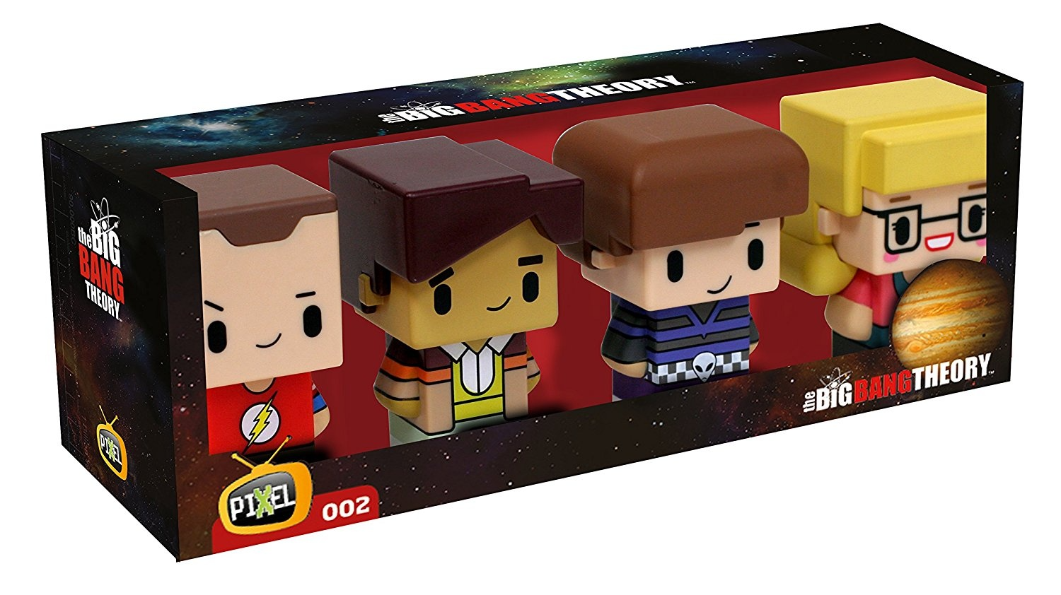 Big Bang Theory Set of 4  Pixel Figures 7cm